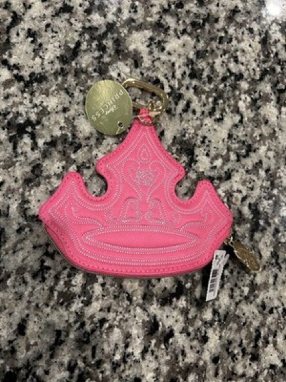 DISNEY PRINCESS AURORA PINK CROWN COIN PURSE KEY BAG CLASP BATH BODY WORKS NWT